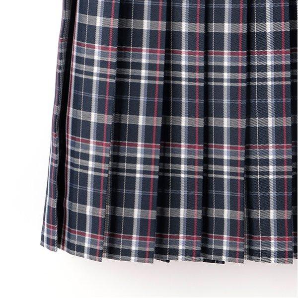 【畢業服】【典禮】帶蝴蝶結領帶格子百褶裙褲