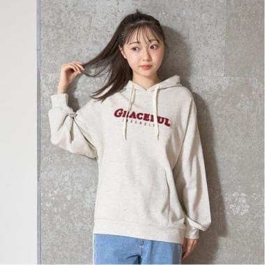 【GOODPRICE】毛圈繡字母連帽衛衣