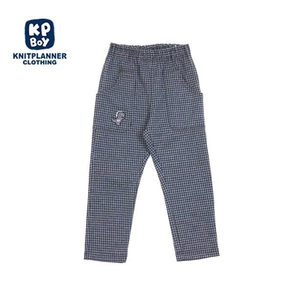 千鳥格提花恐龍兒童褲(80~110)