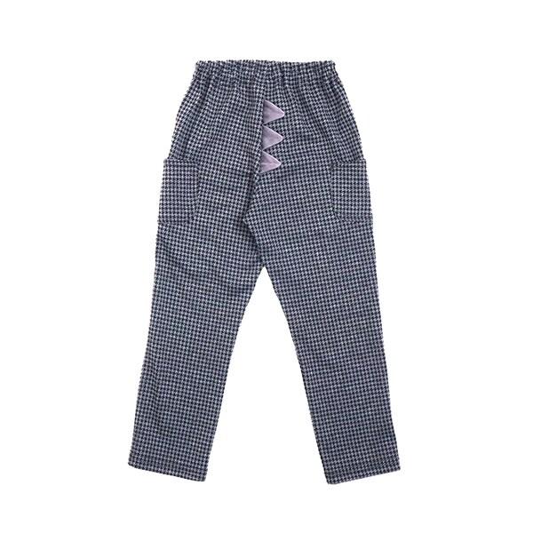 千鳥格提花恐龍兒童褲(80~110)