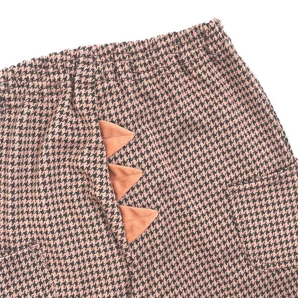 千鳥格提花恐龍兒童褲(80~110)