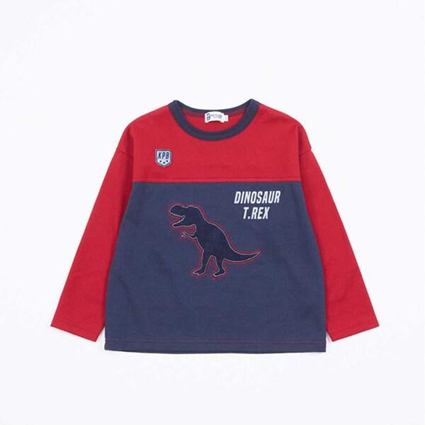 KPBOY 日本製/恐龍圖案長袖T恤(80~140)