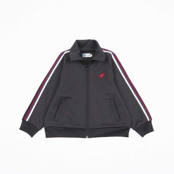 KPBOY 恐龍刺繡袖條紋夾克(110~150)