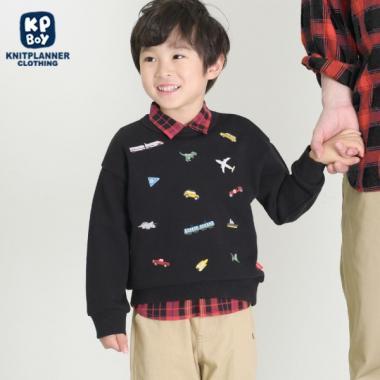 KPBOY 交通工具恐龍刺繡衛衣(80~150)