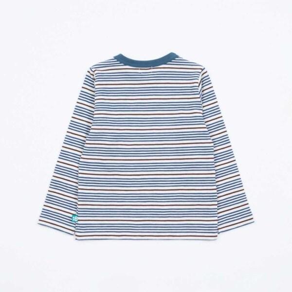 KPBOY 恐龍多色條紋長袖T恤(80~120)