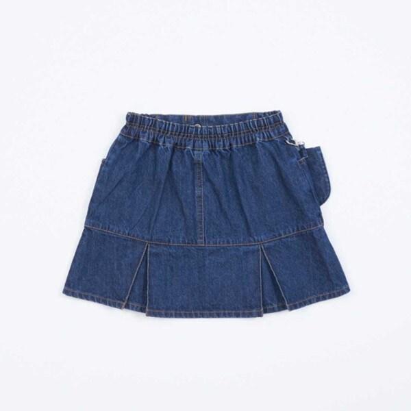 KP 帶移動口袋牛仔裙(100~160)
