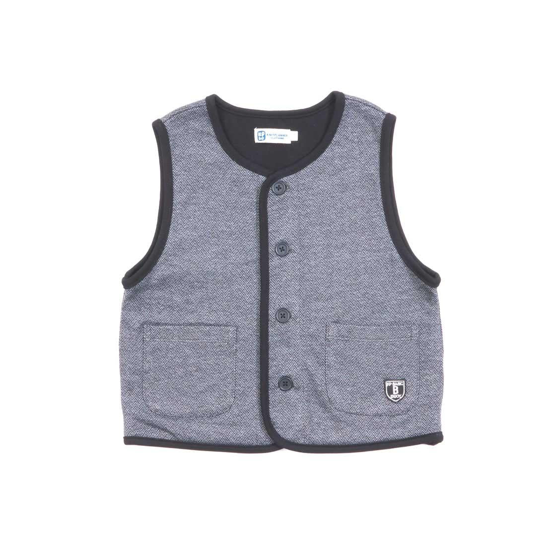 KPBOY 提花人字紋馬甲(90~130)