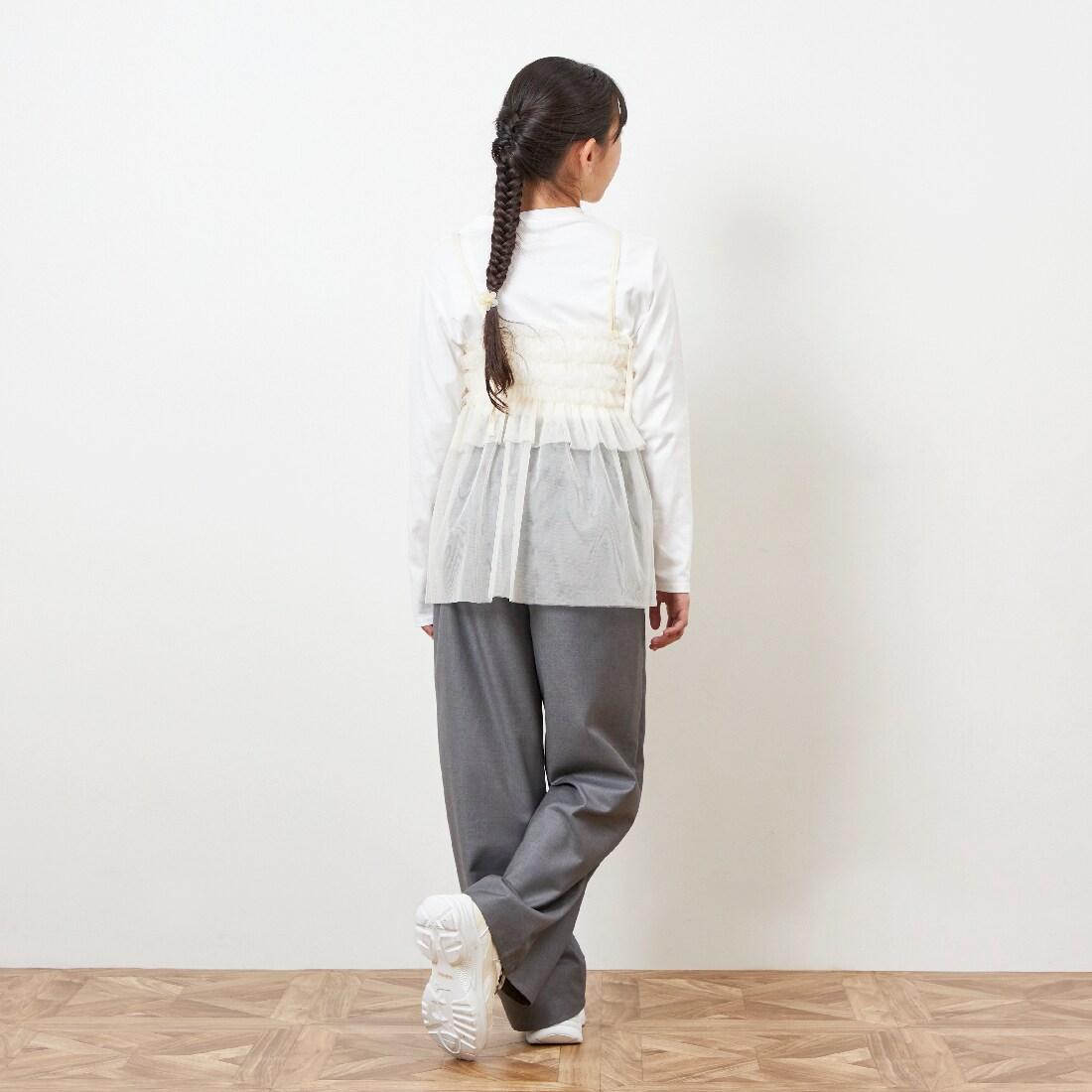 troislapins 網紗吊帶背心&長袖T恤套裝(140~160)