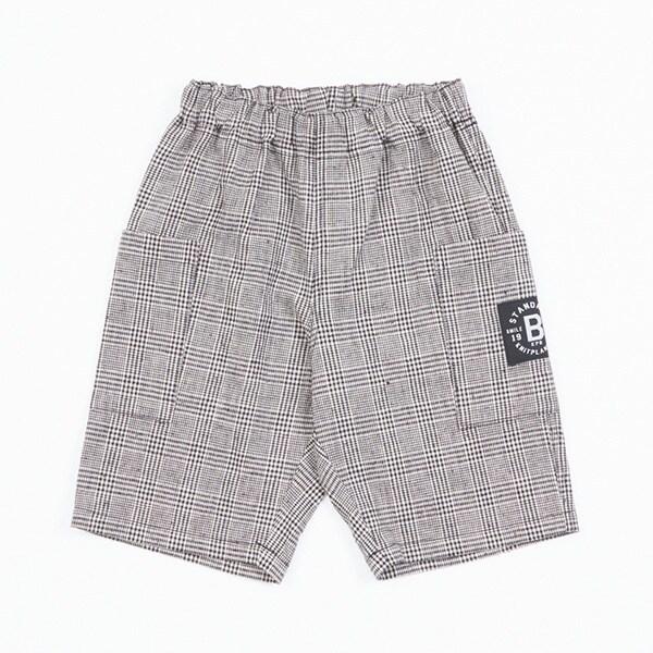 格紋中褲(100~130)
