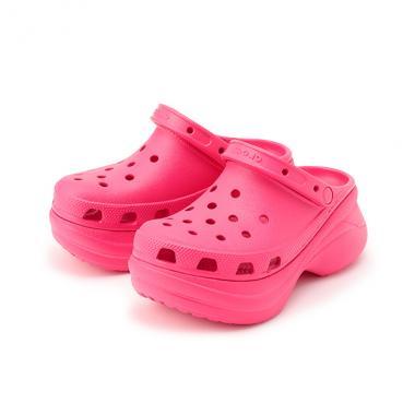 【crocs】厚底涼鞋