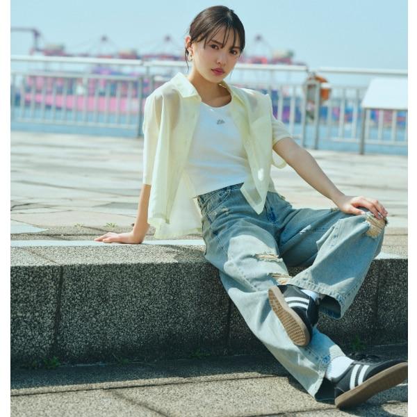 【接觸冷感/清涼】短袖透視襯衫