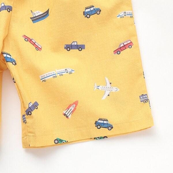 兒童和服套裝 交通工具全印花