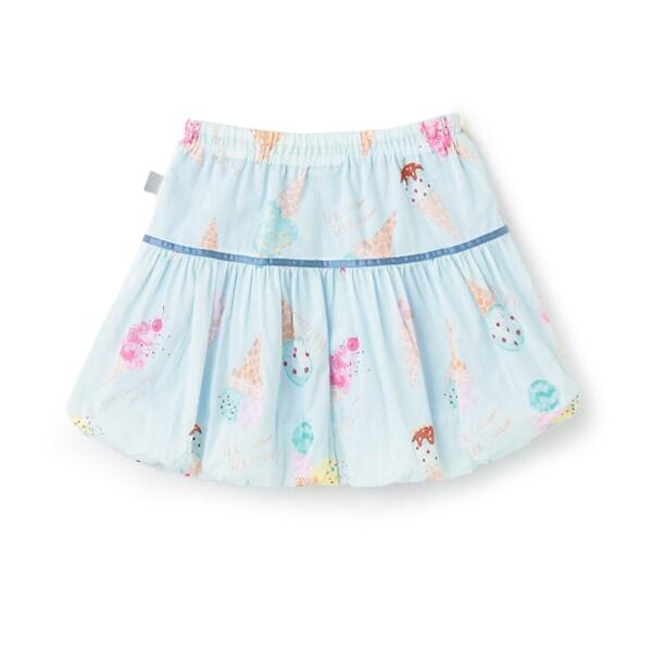 寬幅冰感印花半身裙