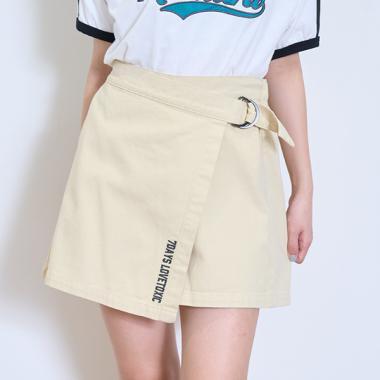 【7days】【GOODPRICE】裹身式闊腿裙