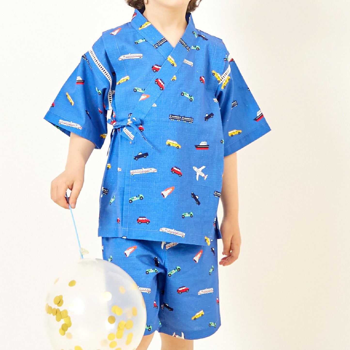 兒童和服套裝 交通工具全印花