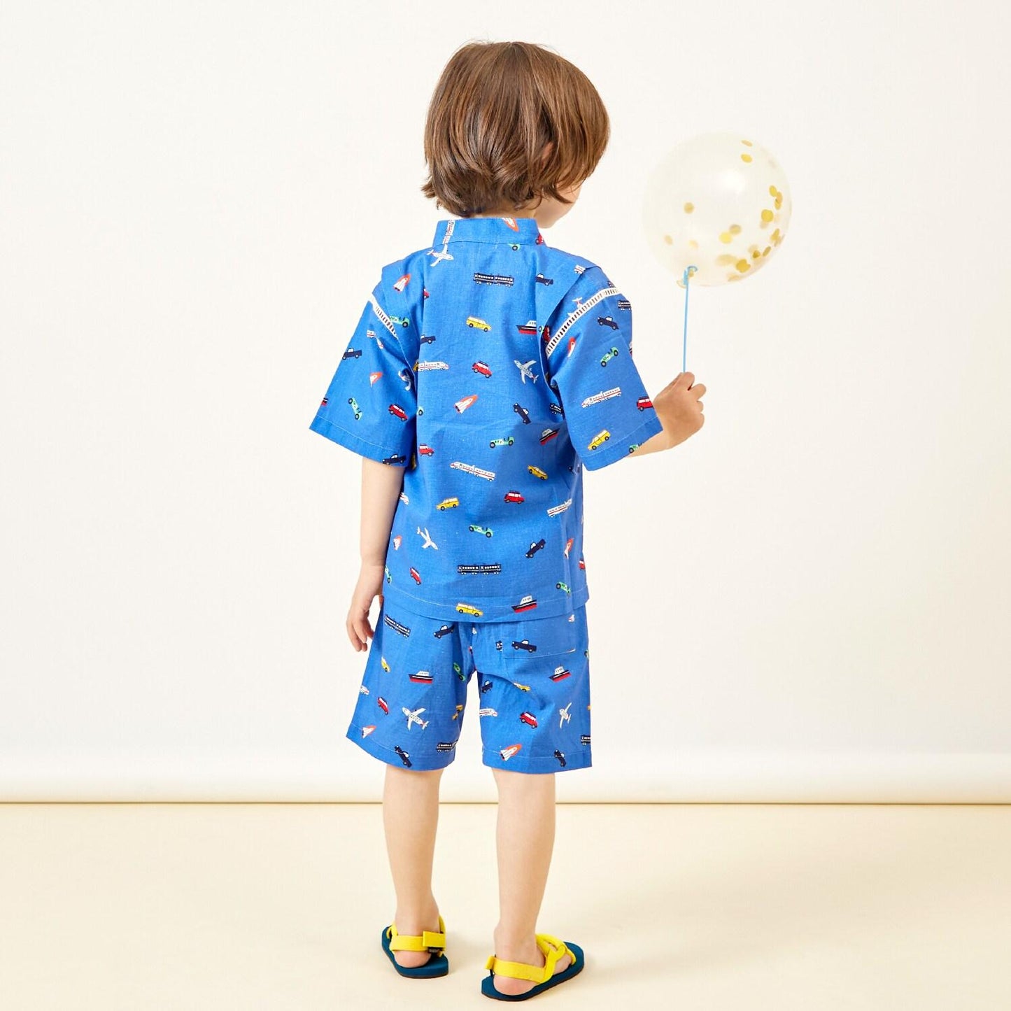 兒童和服套裝 交通工具全印花