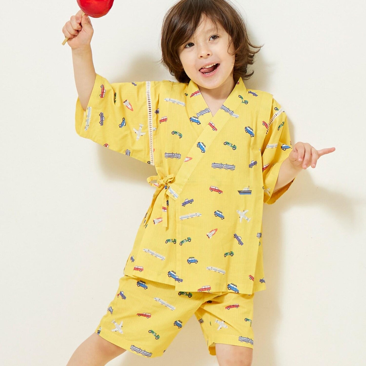 兒童和服套裝 交通工具全印花