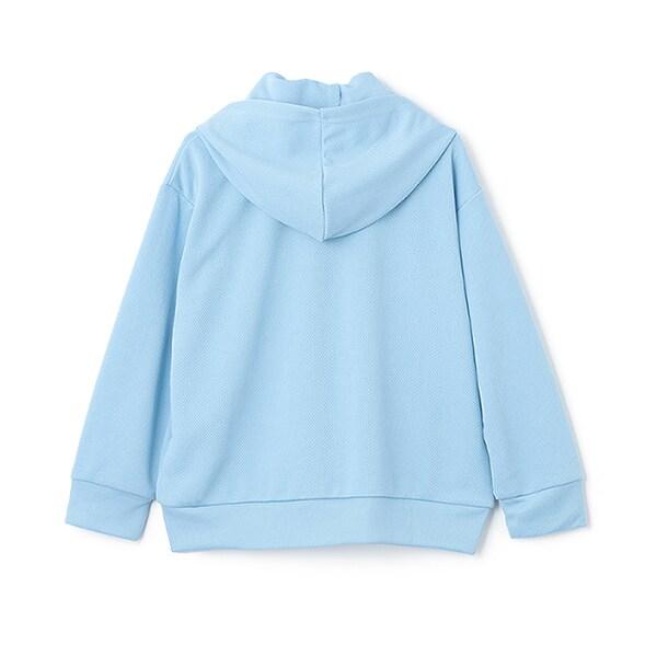 針織網眼冰爽纖維加工連帽衫