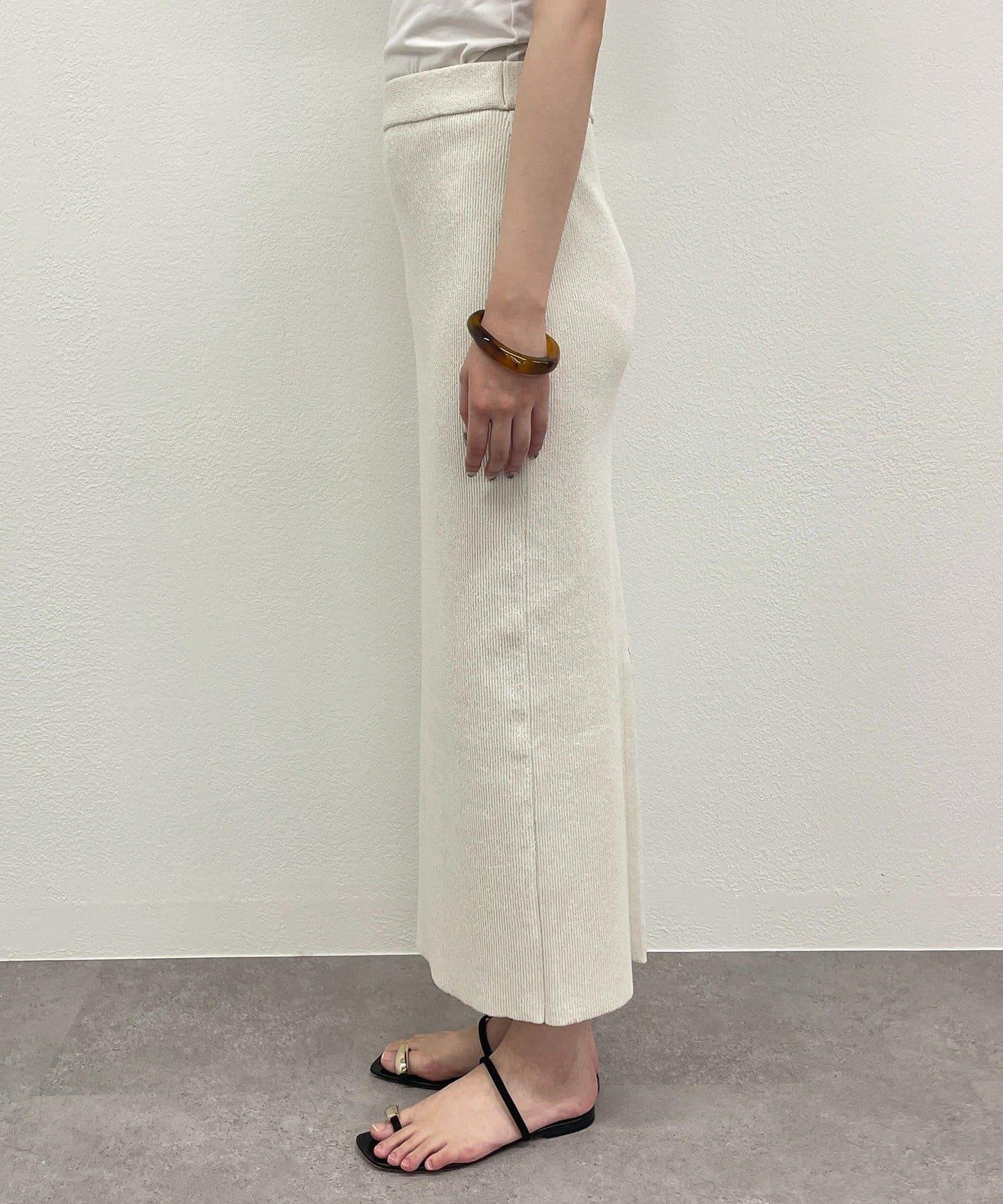 【Loungedress】和紙羅紋針織半身裙