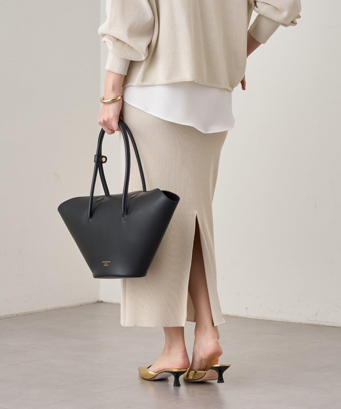 【Loungedress】和紙羅紋針織半身裙