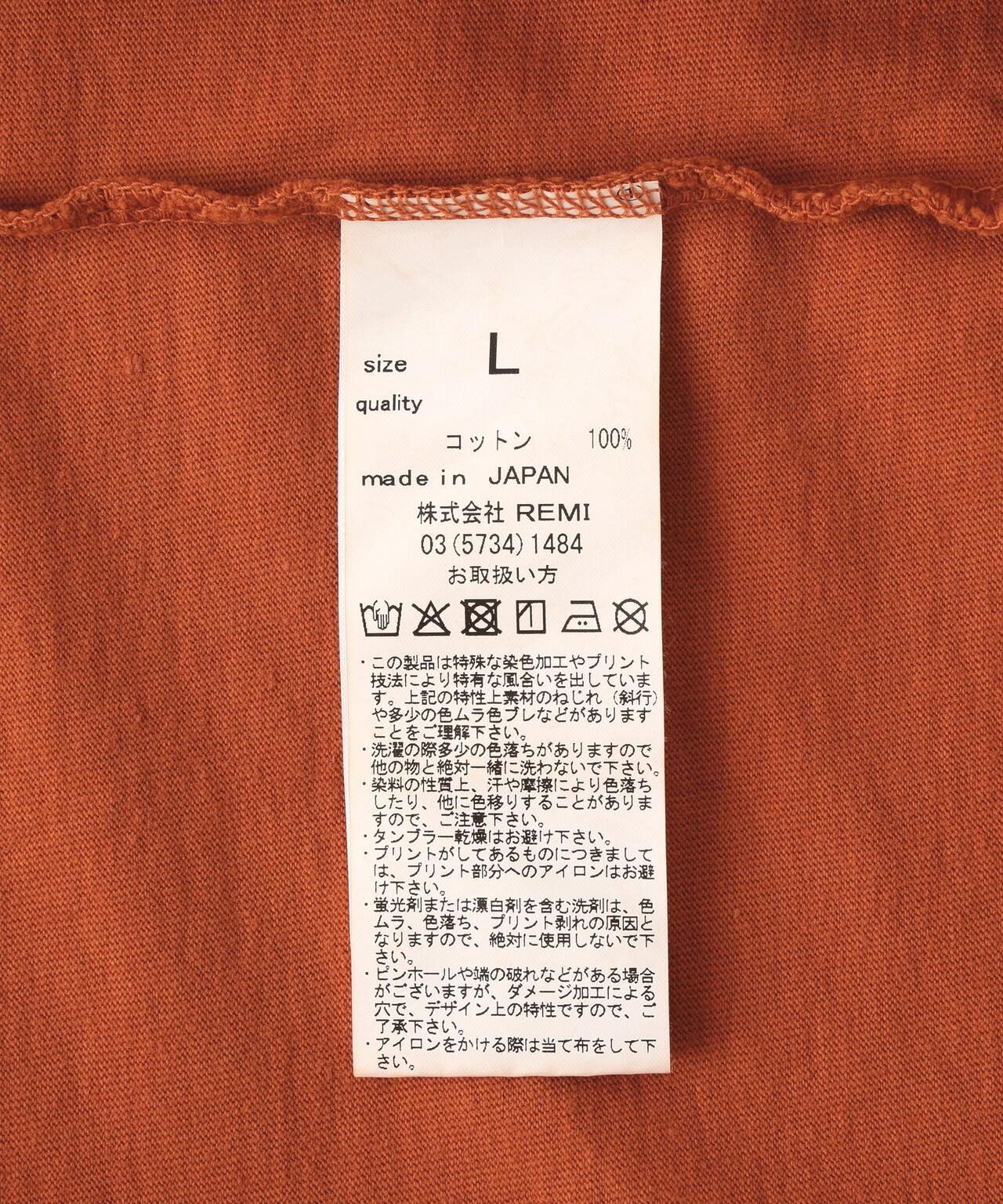 REMI RELIEF 聯名20/-天竺BIG尺寸T恤(苔綠色)