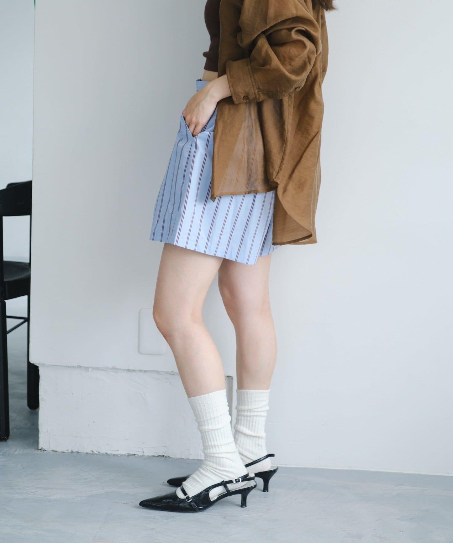 條紋短褲