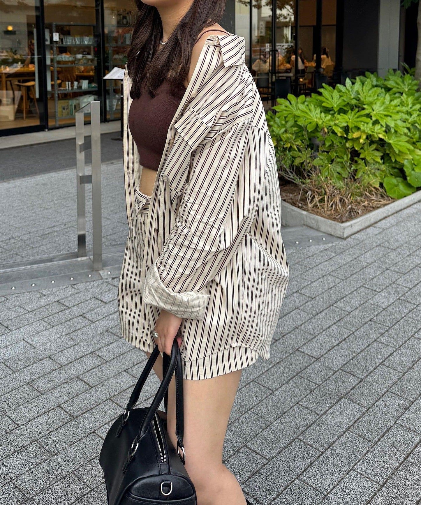 條紋襯衫