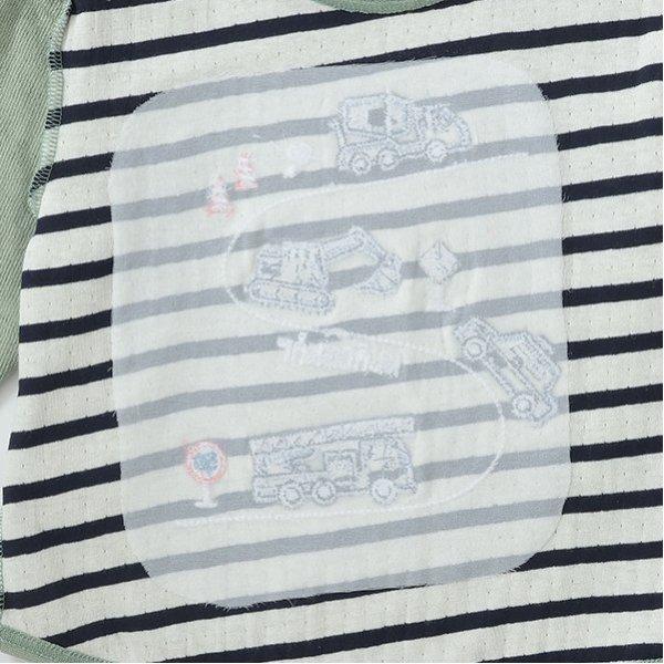 汽車刺繡夾層長袖T恤