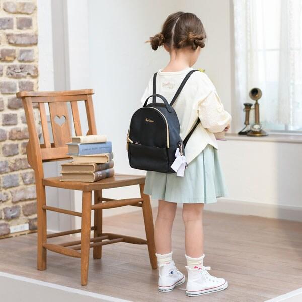 帶蝴蝶結掛飾雙肩包