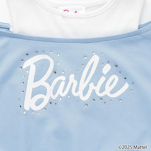 【防汙防潑水】【Barbie】疊穿風格T恤