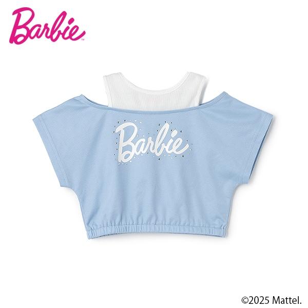 【防汙防潑水】【Barbie】疊穿風格T恤