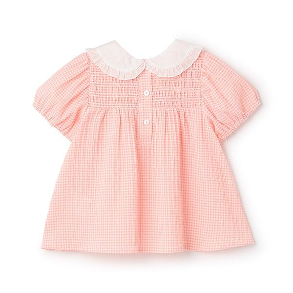 領口愛心刺繡長款上衣