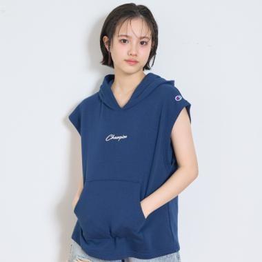 【Champion】無袖連帽衛衣