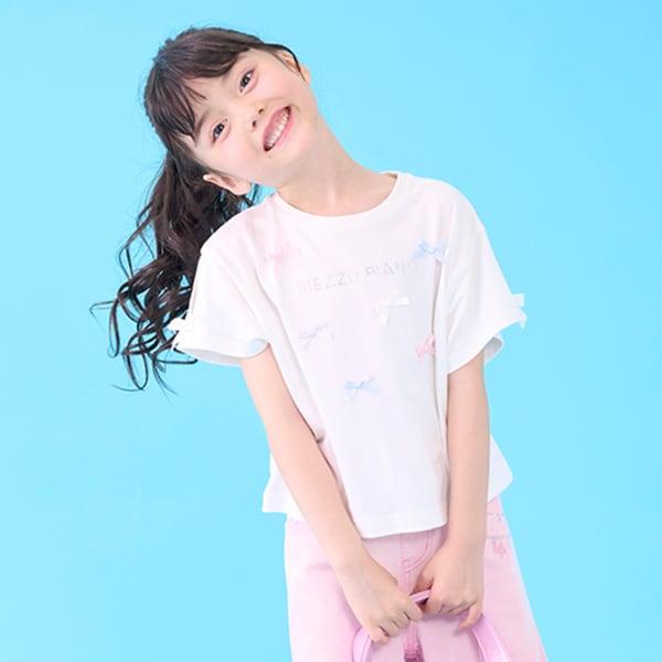 冰淇淋蝴蝶結短袖T恤