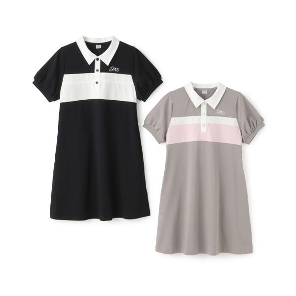 【接觸冷感】拼接款POLO連衣裙