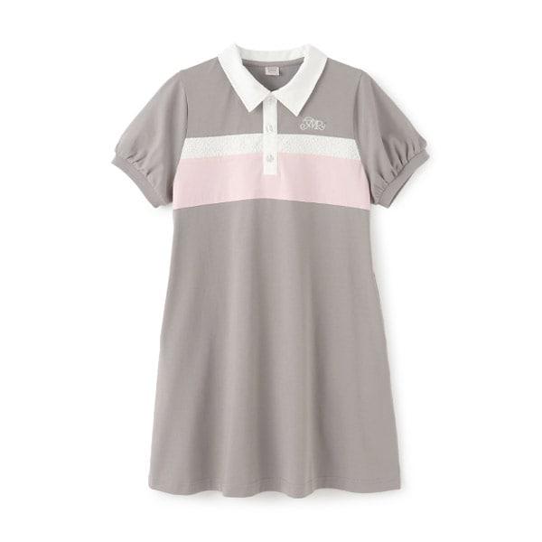 【接觸冷感】拼接款POLO連衣裙