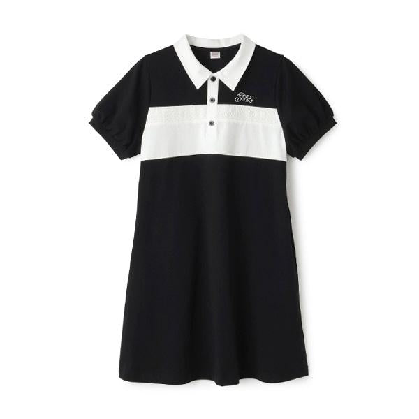 【接觸冷感】拼接款POLO連衣裙