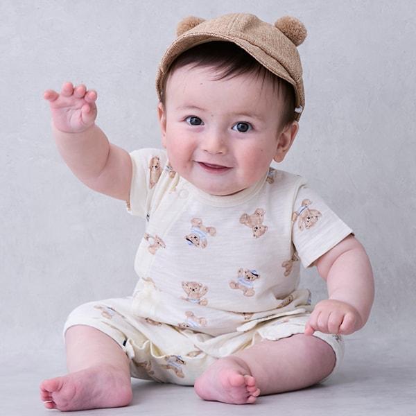 熊圖案雙用連體衣