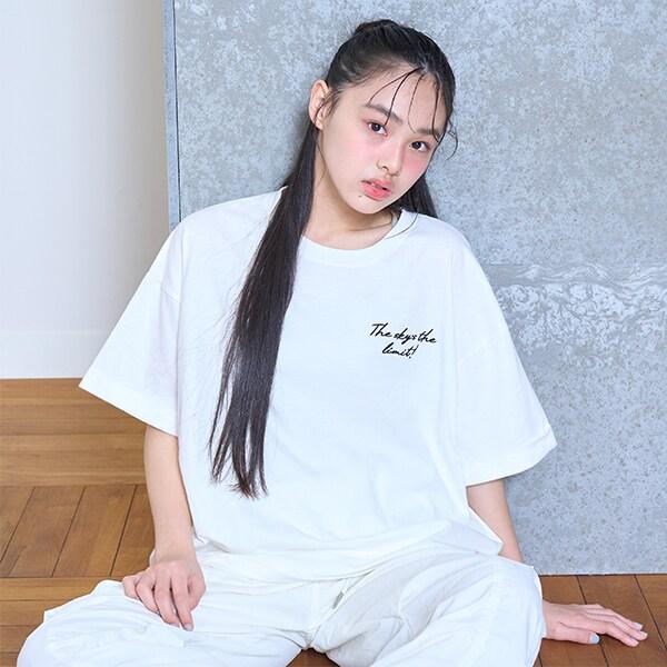 【7days】【純棉100%】轉印印花寬鬆T恤