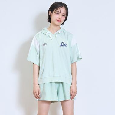 【LTXC】【GOODPRICE】【純棉100%】條紋連帽衛衣套裝