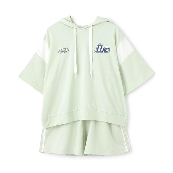 【LTXC】【GOODPRICE】【純棉100%】條紋連帽衛衣套裝