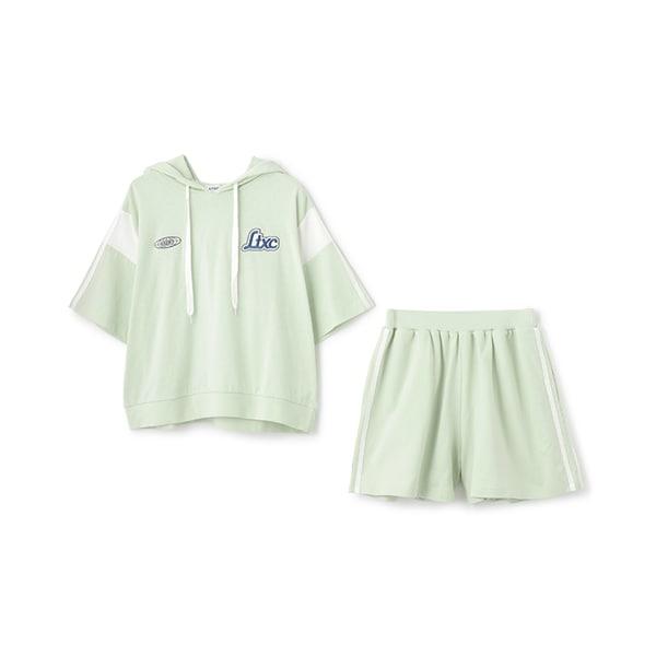 【LTXC】【GOODPRICE】【純棉100%】條紋連帽衛衣套裝