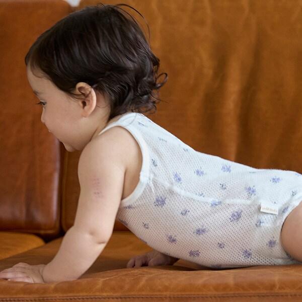 【弱酸性】網眼吊帶連體衣