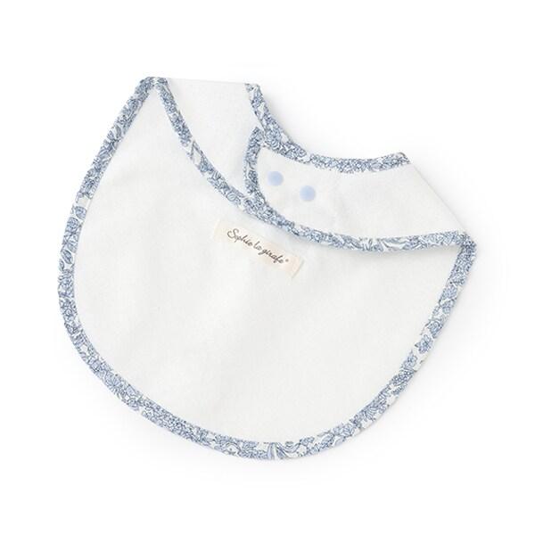 小花圖案荷葉邊圍兜