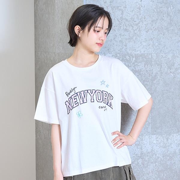 【GOODPRICE】【純棉100%】學院風塗鴉T恤