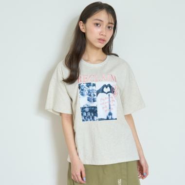 【7days】【GOODPRICE】【純棉100%】巴黎轉印印花T恤