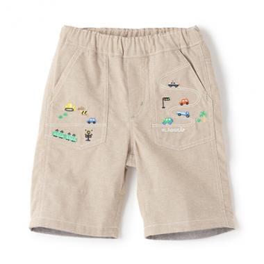 【人氣商品再次到貨】交通工具刺繡五分褲