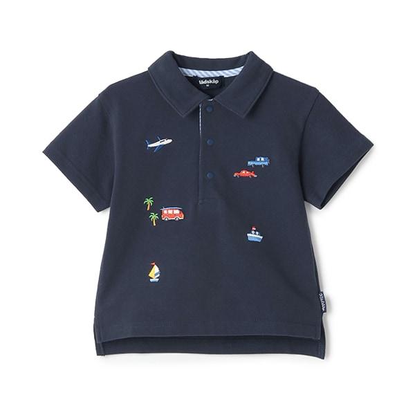 交通工具刺繡短袖POLO衫