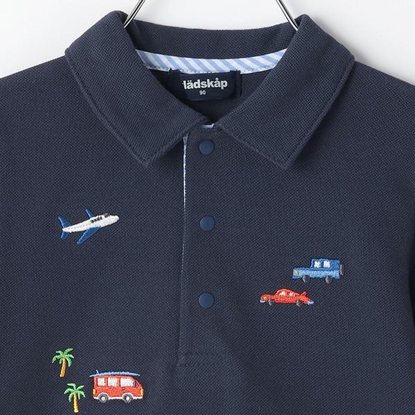 交通工具刺繡短袖POLO衫