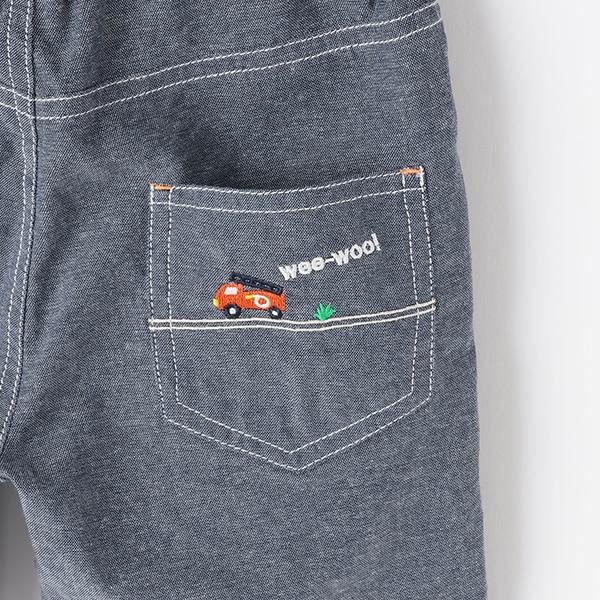 【人氣商品再次到貨】交通工具刺繡五分褲